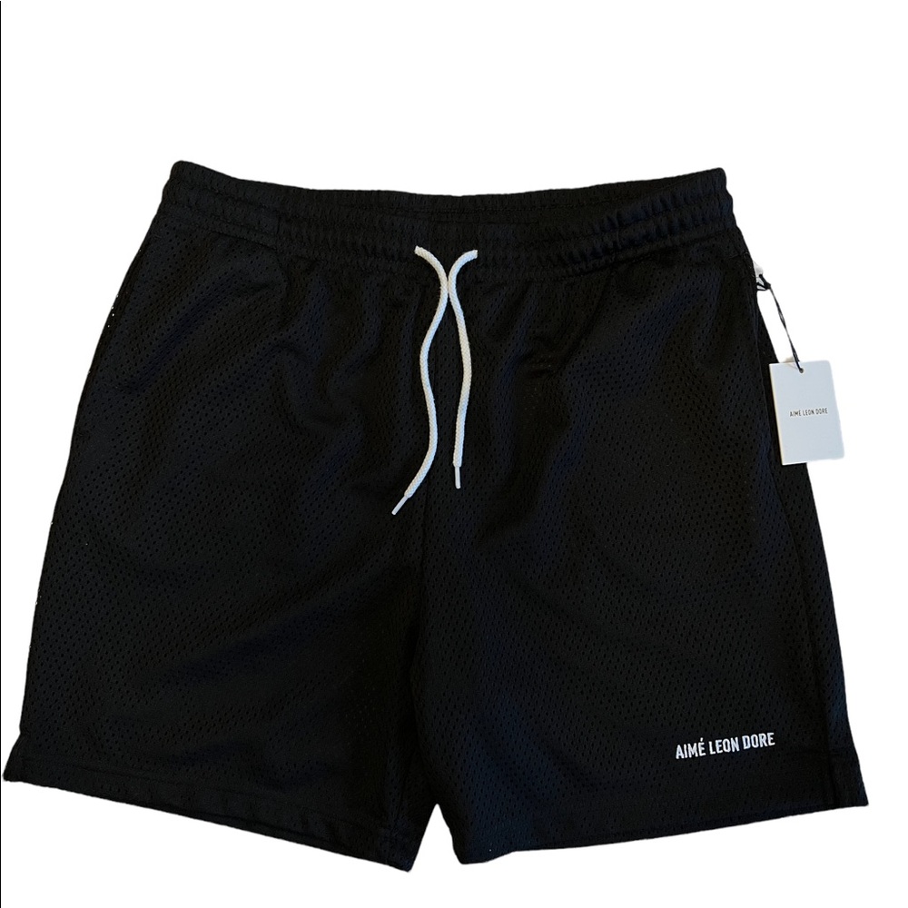 Aime Leon Dore Gym Shirt Black Mesh Large